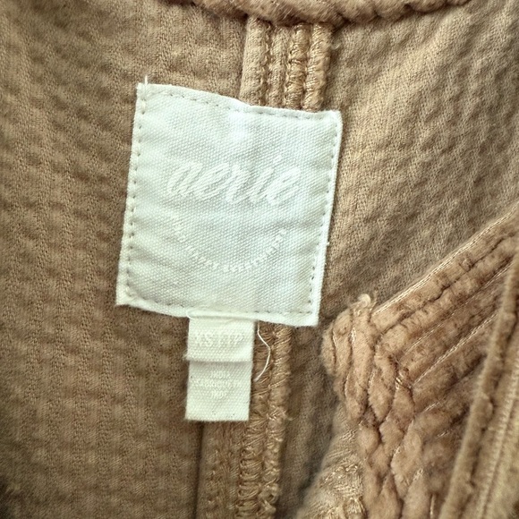 Aerie Brown Corduroy Jumpsuit with Front Buttons - Picture 2 of 7